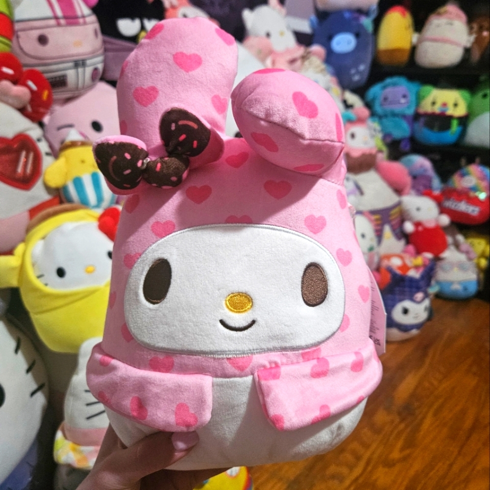 NWT My Melody from Hello Kitty & friends Valentine's Day Squishmallow 8"